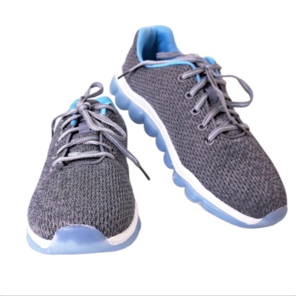 Avia Memory Foam Women's Gray & Blue Sneakers Size‎ 8